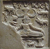 Yogi._Mold_of_Seal,_Indus_valley_civilization